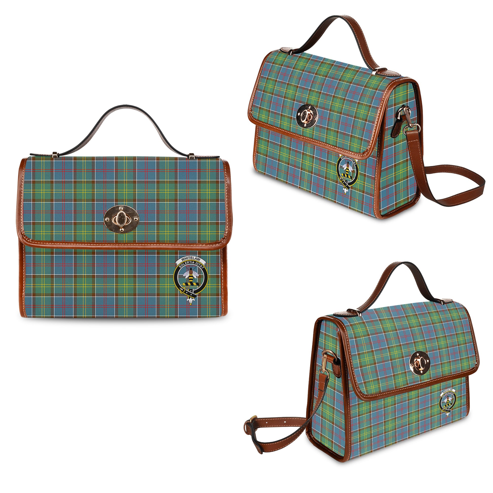 whitelaw-tartan-leather-strap-waterproof-canvas-bag-with-family-crest