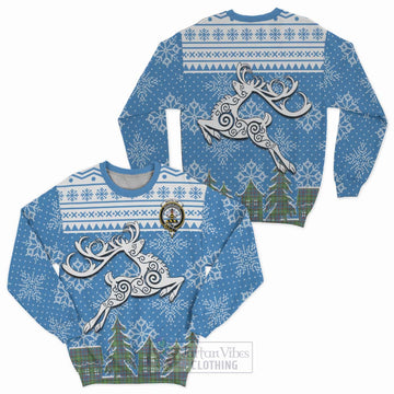Whitelaw Clan Christmas Sweatshirt Celtic Reindeer Style Unisex - Tartan Vibes Clothing