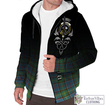 Whitelaw Tartan Sherpa Hoodie Featuring Alba Gu Brath Family Crest Celtic Inspired Unisex - Tartan Vibes Clothing