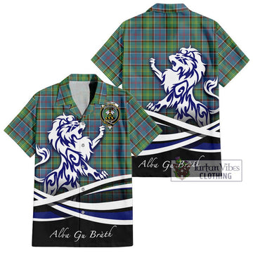 Whitelaw Tartan Hawaiian Shirt with Alba Gu Brath Regal Lion Emblem Kid - Tartan Vibes Clothing