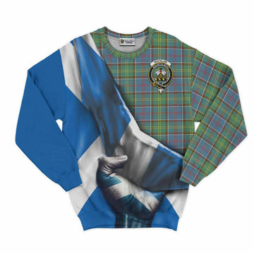 Whitelaw Tartan Sweatshirt with Family Crest Scotland Patriotic Style Unisex - Tartan Vibes Clothing