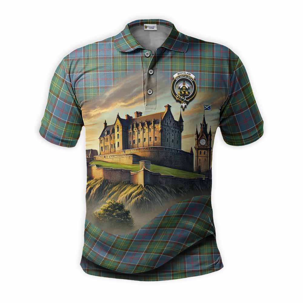 Whitelaw Tartan Family Crest Polo Shirt with Scottish Ancient Castle Style Kid - Tartan Vibes Clothing