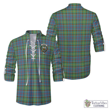 Whitelaw Tartan Men's Scottish Traditional Jacobite Ghillie Kilt Shirt with Family Crest Men - Tartan Vibes Clothing