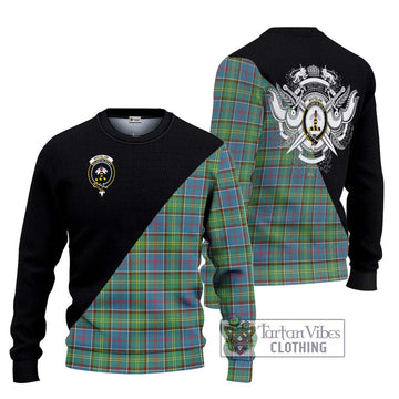 Whitelaw Tartan Ugly Sweater with Family Crest and Military Logo Style Unisex - Tartan Vibes Clothing