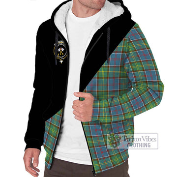 Whitelaw Tartan Sherpa Hoodie with Family Crest and Military Logo Style Unisex S - Tartan Vibes Clothing