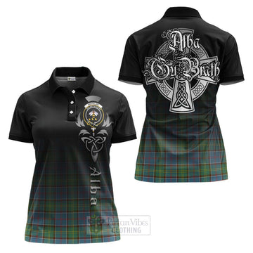 Whitelaw Tartan Women's Polo Shirt Featuring Alba Gu Brath Family Crest Celtic Inspired Women - Tartan Vibes Clothing
