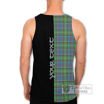 Whitelaw Tartan Men's Tank Top with Family Crest and Half Of Me Style - Tartan Vibes Clothing
