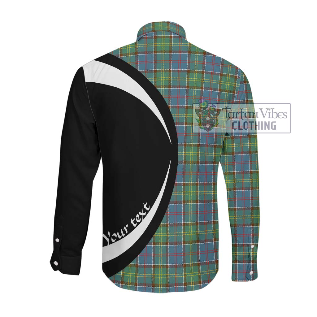 Whitelaw Tartan Long Sleeve Button Up with Family Crest Circle Style Men's Shirt - Tartan Vibes Clothing