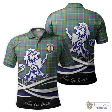 Whitelaw Tartan Polo Shirt with Alba Gu Brath Regal Lion Emblem - Tartan Vibes Clothing