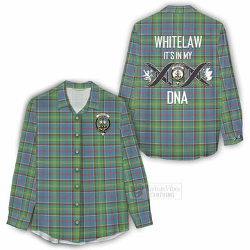 Whitelaw Tartan Women's Casual Shirt with Family Crest DNA In Me Style - Tartan Vibes Clothing