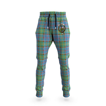 Whitelaw Tartan Joggers Pants with Family Crest