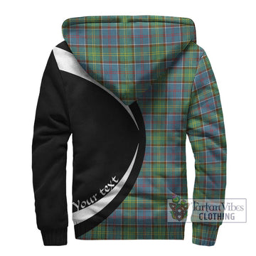 Whitelaw Tartan Sherpa Hoodie with Family Crest Circle Style - Tartan Vibes Clothing