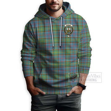 Whitelaw Tartan Hoodie with Family Crest and Bearded Skull Holding Bottles of Whiskey - Tartan Vibes Clothing