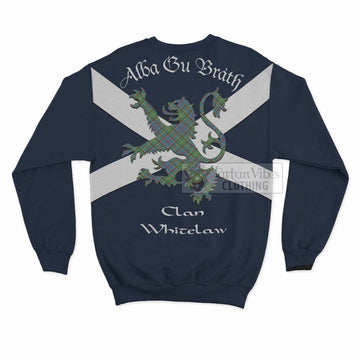 Whitelaw Tartan Lion Rampant Sweatshirt Proudly Display Your Heritage with Alba Gu Brath and Clan Name - Tartan Vibes Clothing