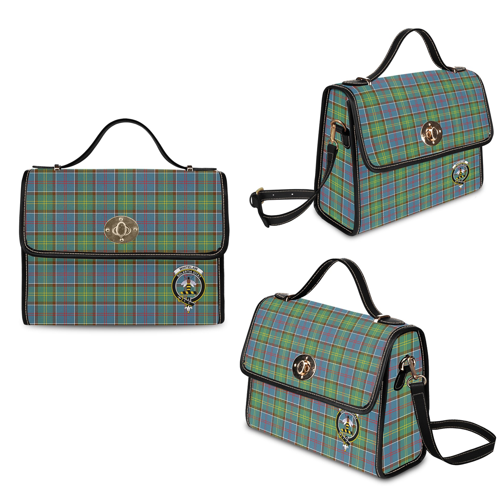 whitelaw-tartan-leather-strap-waterproof-canvas-bag-with-family-crest