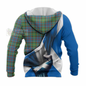 Whitelaw Tartan Knitted Hoodie with Family Crest Scotland Patriotic Style - Tartan Vibes Clothing