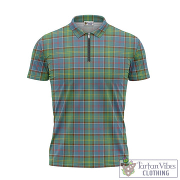 Whitelaw Tartan Zipper Polo Shirt - Tartan Vibes Clothing