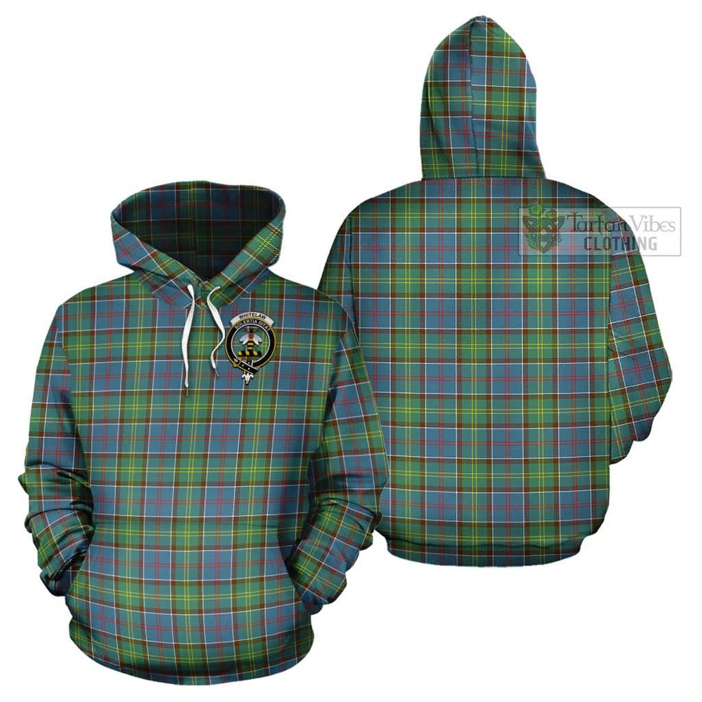 Whitelaw Tartan Cotton Hoodie with Family Crest - Tartan Vibes Clothing