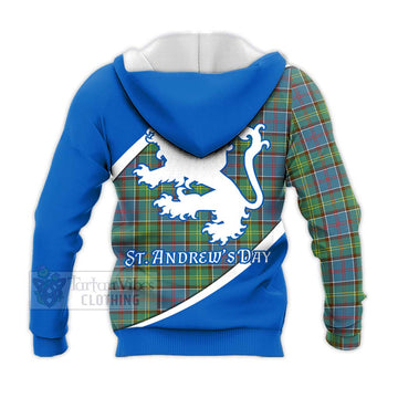 Whitelaw Family Crest Tartan Knitted Hoodie Celebrate Saint Andrew's Day in Style - Tartan Vibes Clothing