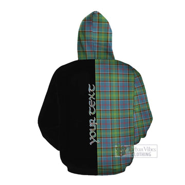 Whitelaw Tartan Cotton Hoodie with Family Crest and Half Of Me Style Pullover Hoodie - Tartan Vibes Clothing