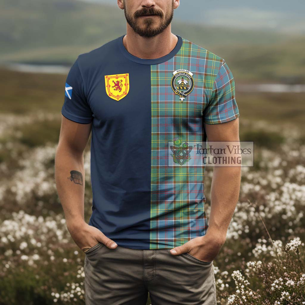 Whitelaw Tartan T-Shirt Alba with Scottish Lion Royal Arm Half Style - Tartan Vibes Clothing