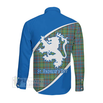 Whitelaw Family Crest Tartan Long Sleeve Button Shirt Celebrate Saint Andrew's Day in Style Men's Shirt - Tartan Vibes Clothing