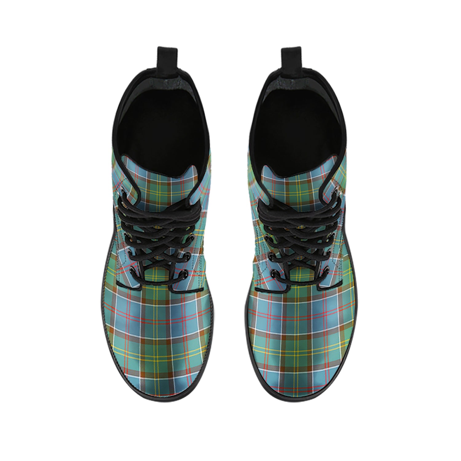 Whitelaw Tartan Leather Boots - Tartan Vibes Clothing