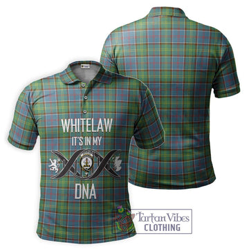Whitelaw Tartan Polo Shirt with Family Crest DNA In Me Style - Tartan Vibes Clothing
