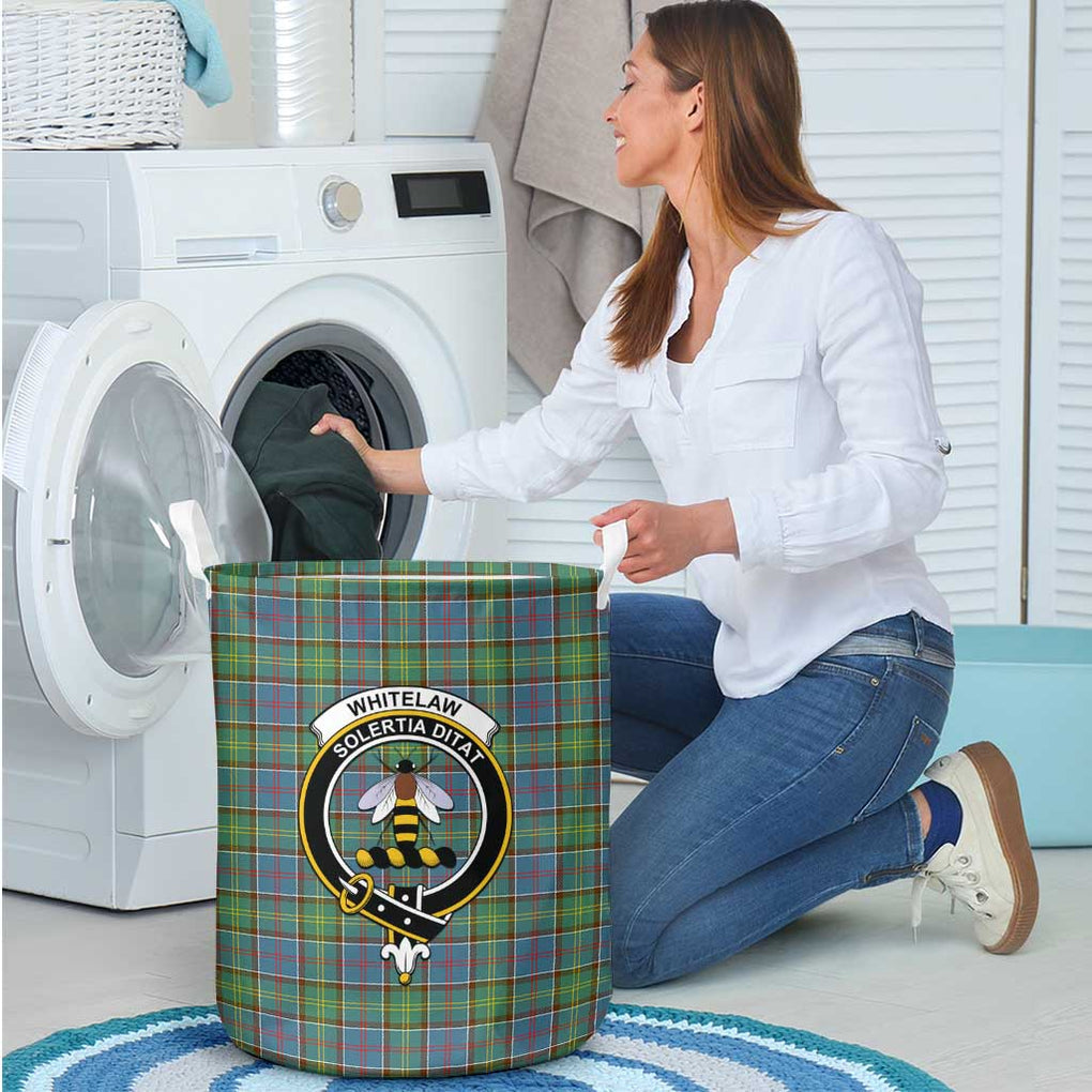 Whitelaw Tartan Laundry Basket with Family Crest - Tartanvibesclothing Shop