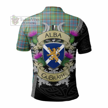 Whitelaw Tartan Family Crest Polo Shirt Lion Rampant Royal Thistle Shield Celtic Inspired