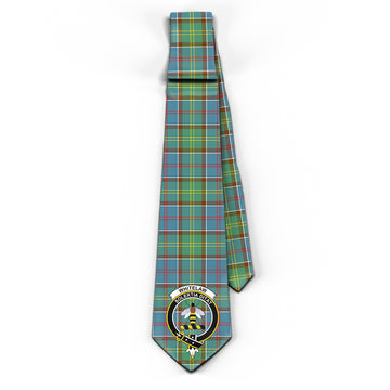 Whitelaw Tartan Classic Necktie with Family Crest