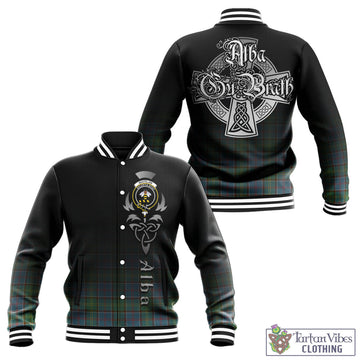Whitelaw Tartan Baseball Jacket Featuring Alba Gu Brath Family Crest Celtic Inspired - Tartan Vibes Clothing