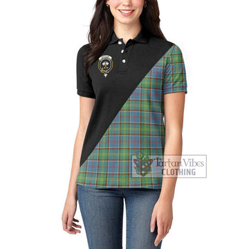 Whitelaw Tartan Women's Polo Shirt with Family Crest and Military Logo Style - Tartan Vibes Clothing