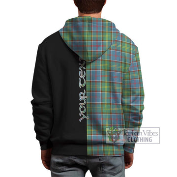 Whitelaw Tartan Hoodie with Family Crest and Half Of Me Style - Tartan Vibes Clothing