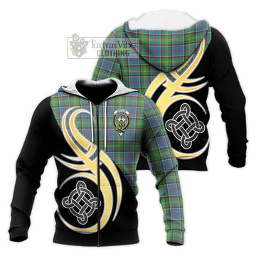 Whitelaw Tartan Knitted Hoodie with Family Crest and Celtic Symbol Style Unisex Knitted Zip Hoodie - Tartan Vibes Clothing