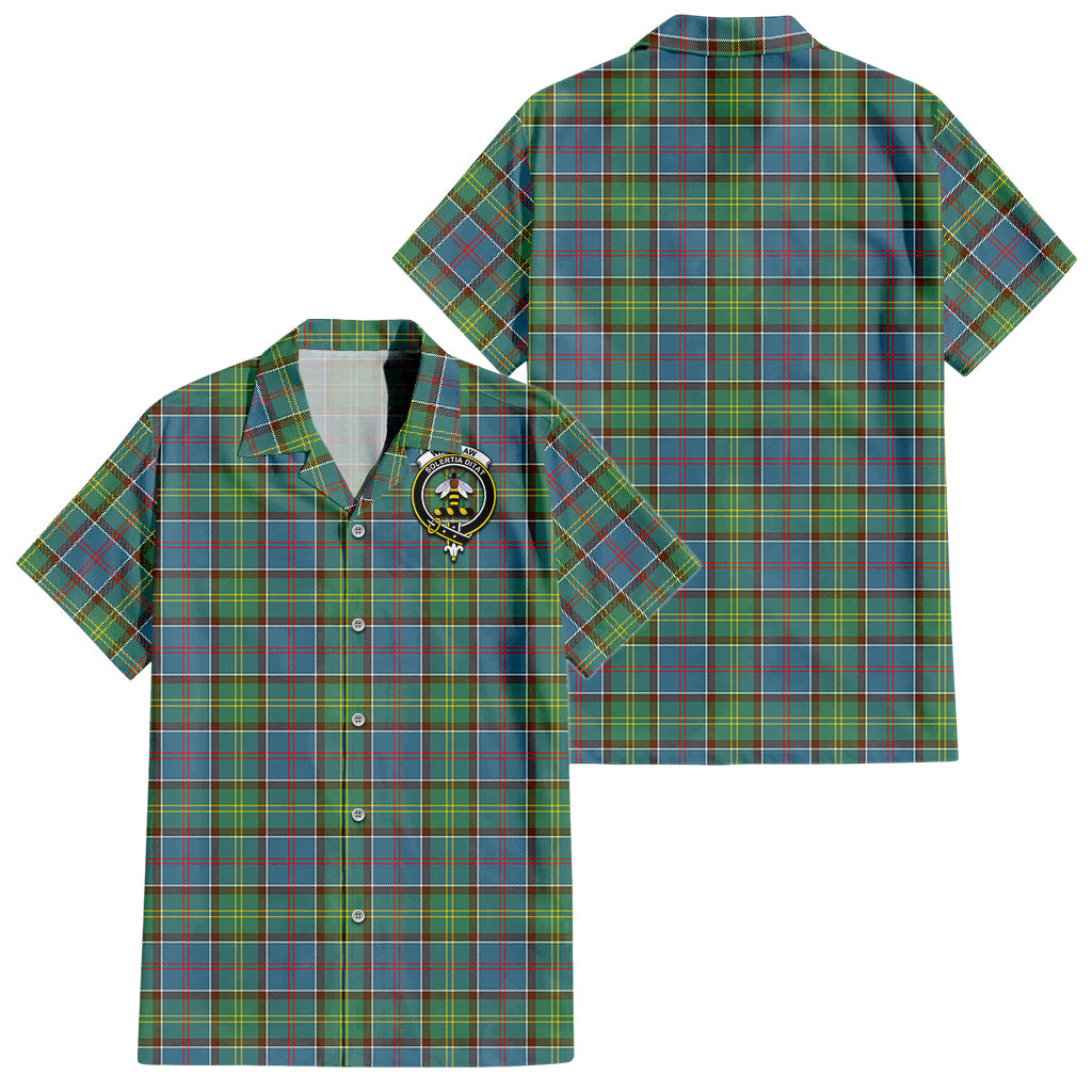 Whitelaw Tartan Hawaiian Shirt with Family Crest - Tartan Vibes Clothing