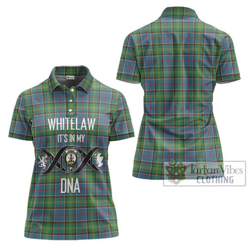 Whitelaw Tartan Women's Polo Shirt with Family Crest DNA In Me Style - Tartan Vibes Clothing