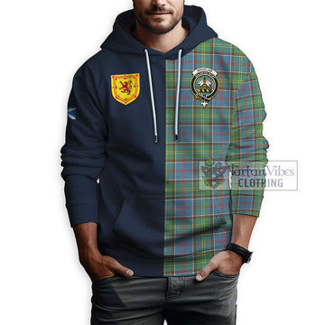 Whitelaw Tartan Hoodie Alba with Scottish Lion Royal Arm Half Style - Tartan Vibes Clothing