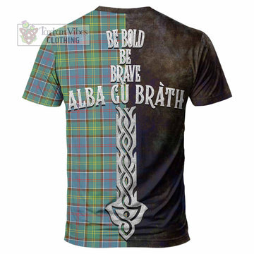 Whitelaw Tartan Family Crest T-Shirt Alba Gu Brath Be Brave Lion Ancient Style