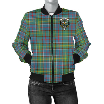 Whitelaw Tartan Bomber Jacket with Family Crest - Tartan Vibes Clothing