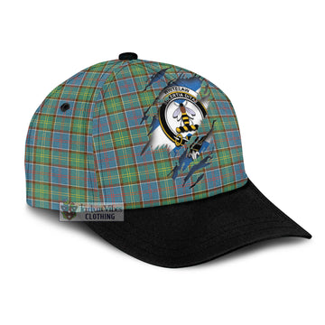 Whitelaw Tartan Classic Cap with Family Crest In Me Style