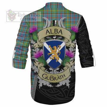 Whitelaw Tartan Family Crest Ghillie Kilt Shirt Lion Rampant Royal Thistle Shield Celtic Inspired - Tartan Vibes Clothing