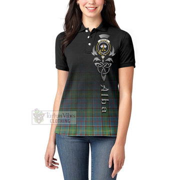 Whitelaw Tartan Women's Polo Shirt Featuring Alba Gu Brath Family Crest Celtic Inspired - Tartan Vibes Clothing