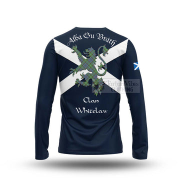 Whitelaw Tartan Lion Rampant Long Sleeve T-Shirt Proudly Display Your Heritage with Alba Gu Brath and Clan Name - Tartan Vibes Clothing