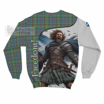 Tartan Vibes Clothing Whitelaw Crest Tartan Sweatshirt Inspired by the Freedom of Scottish Warrior