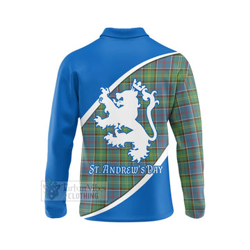 Whitelaw Family Crest Tartan Long Sleeve Polo Shirt Celebrate Saint Andrew's Day in Style - Tartan Vibes Clothing