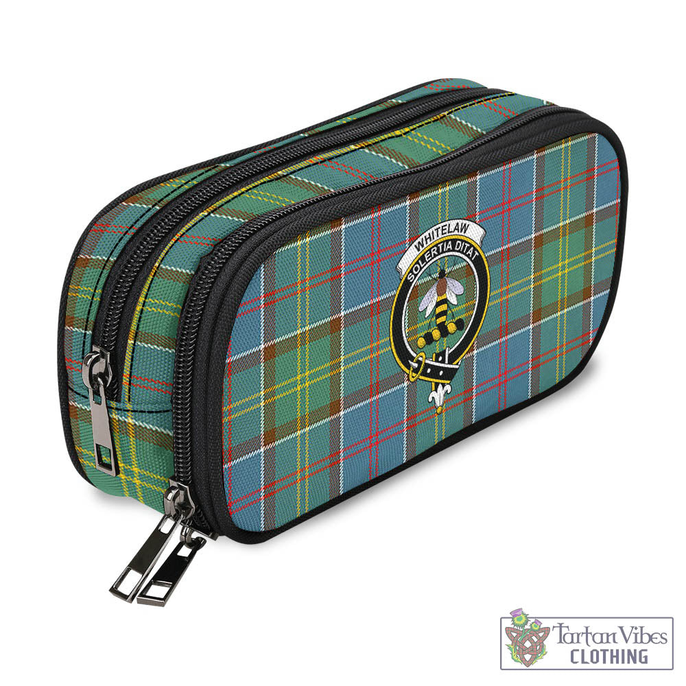 Whitelaw Tartan Pen and Pencil Case with Family Crest - Tartan Vibes Clothing