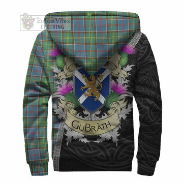 Whitelaw Tartan Family Crest Sherpa Hoodie Lion Rampant Royal Thistle Shield Celtic Inspired - Tartan Vibes Clothing