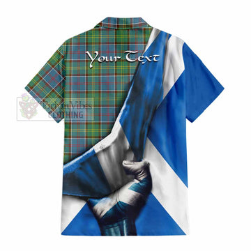 Whitelaw Tartan Hawaiian Shirt with Family Crest Scotland Patriotic Style - Tartan Vibes Clothing
