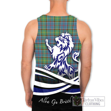 Whitelaw Tartan Men's Tank Top with Alba Gu Brath Regal Lion Emblem - Tartan Vibes Clothing